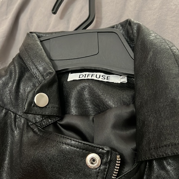Diffuse brand moto jacket with fringe size 8 - Picture 4 of 4